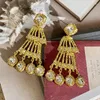 Dangle Earrings Women's Romantic Vintage Gold Tassels Earring Delicate Jeweller