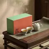 Set da tè Set da tè colorato sottosmalto dipinto a mano puro Kit antico completo da cerimonia Teiera e servizi di tazza