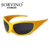 Occhiali da sole SORVINO Retro Wrap Big Frame Sport Driving Men Shades Occhiali da sole Trend Goggle Y2K Donna Uomo Hip