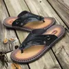 Walking Shoes PU Leather Summer Man Flip Flops Beach Slippers Mens Casual Men Flat Indoor Outdoor Sandals Male Swimming Footwear