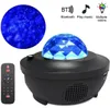 Färgglada stjärnhimmelprojektor Light Bluetooth USB Voice Control Music Player Talare Led Night Light Galaxy Star Projection Lamp B9579406