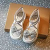 Dziewczyny Shiny Cool Rhinestone Bowknot Childrens Sandals Sandały Summer