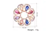 Brooches Donia Jewelry Simple Flower Brooch Dual-use Silk Scarf Buckle Rhinestone Glass Fashion Ladies Floral Pin