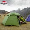 텐트 및 대피소 자연 하이킹 새로운 업그레이드 티 모양의 U 자형 구름 피크 2 텐트 야외 2 인 Ultralight Camping Tents24327