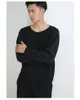 VENDA T-SHIRT Miyake fold Style moda masculina O-PESCOÇO manga comprida em estoque240327