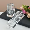 Vasos vaso de vidro de cristal bloco geométrico pilha transparente vaso de flores seção irregular organizar flores acessórios de decoração para casa