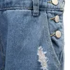 Jeans masculinos Workwear Carga Curto Denim Bib Macacões High Street Macacões Rasgados Shorts Suspender Angustiados