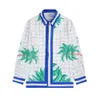 designer polo casablanca t shirt mens mens skjorta hawaiian mode kokosnöt färg kontrast tryck avslappnad semester långärmad skjorta movo