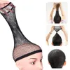 Bonnet de perruque en maille pour cheveux longs, filets à cheveux de bonne qualité, nouveau filet élastique extensible, bonnet de perruque en maille pour femmes, bonnet de perruque à extrémité ouverte