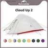 الخيام والملاجئ NatureHike Cloud Up شخصين من خيمة فائقة الخفيفة المشي لمسافات طويلة خيمة 20D NYLON Professional Professional Backpack Equipment24327