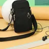 Bag Women's Mini Shoulder Fashion Handbag Messenger Vintage Lightweight Nylon Purse Solid Zipper Waterproof Crossbody