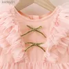 Robes de fille Bébé Fille Princesse Tutu Robe Infantile Enfant En Bas Âge Papillon Manches Bouffantes Enfant Tulle Robe Pageant Fête Anniversaire Bébé Vêtements L342 yq240327