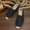 Casual Shoes 2024 Autumn Linen Men Canvas Loafers Summer Breathable Men's Slip-On Old Beijing Cloth Male Flats