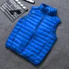 new Men Spring Down Vest Jackets Men's Lightweight Water-Resistant Packable Puffer Sleevel Vest Coats Big Size 5xl 6xl G7sE#