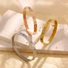 Armband Gold Armband Designer Edelstahlarmband für Frauen Schraubenarmbänder Hochwertige Boutique Luxusschmuck Urlaub Feiertag Dhgate Geschenk