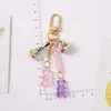 Keychains Bear Key Chain Cute Resin Gummy For Candy Color Animal Charms Girls Jewelry Keyring Pendant