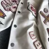Hommes Automne Multi-lettre Broderie Baseball Uniforme Rétro Veste En Cuir Manteau Printemps Mâle Fi Casual Haute Qualité Vêtements 79UI #