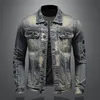 2023 winter denim jacket male Fi Trench Coat Trend Jacket Men's Casual jackts men classic style denim Coat men full M-4XL o5n0#