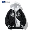 Giacca da uomo Varsity Nuovo arrivo Fi Trend Logo Monopetto Casual Bomber Cardigan allentato Cappotti Giacca da baseball N2Ml #