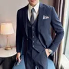 jackets+vest+pantsmen Pink Suits/Men Spring High Quality Groom's Wedding Dr/Male Slim Fit Fi Casual Tuxedo Men Blazers 20br#