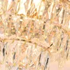 Lustre de cristal gota de chuva de luxo contemporâneo moderno pingente pendurado lâmpada para sala estar quarto decoração
