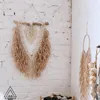 Tapestries Arrival Macrame Handmade Wall Hanging With Laffia Vintage For Decoration
