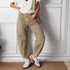 Kobiety Pants Vintage Mid talia dżinsy szerokie noga luźna chłopak dżinsowy przycięty prosta rada Y2K Barrel 231202