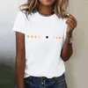 T-shirt da donna Camicia a maniche corte girocollo con stampa solare Top San Valentino per uomo Confezione da donna