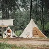Tendas e abrigos Naturehike Pyramid Tent Grande espaço ao ar livre CampingThick Light Luxury Cotton Tent24327