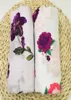 Bamboocotton muslin filt trevligt blommor baby sängkläder badhanddukar nyfödda barn swaddle wrap mottagande filt för pojkar flickor11696404