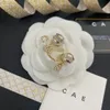Nuovi orecchini placcati in oro del designer con lettere classiche abbinati a regali di design di gioielli di alta qualità per la festa di compleanno di ragazze affascinanti