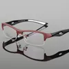 BCLEAR Brillengestell, attraktives Herren-Markendesign, komfortable TR90-Sportbrille, halbeckig, 240313