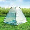 Tendas e abrigos Tenda camping suprimentos ao ar livre totalmente transparente PVC impermeável material ultra leve inverno gelo pesca tenda natural caminhadas sol quarto24327