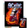 Stitch DIY Diamond Rhingestone Painting AC / DC Rock Rock Band Music Logo Wall Art Cross Stitch Kits broderie Picture Mosaic Craft Home Decor