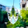 Żyrandol Crystal 2pc 35 mm przezroczystą geometrię Rugby Shape Faseted Prism Glass Horse Eye Lampa Lampka Świeć