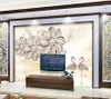 Wallpapers Wellyu Papel De Parede Para Quarto Custom Wallpaper Pearl Jewelry Chrysanthemum Beautiful Living Room Wall Tapeta