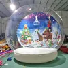 Pour la tente gonflable géante de dôme de bulle de globe de neige de Noël avec le ventilateur 2M / 3M / 4M fond remplaçable globes de neige humains Clear house001