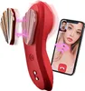 Vibrator seksspeeltje Dubbele motor Mini slipje Draagbare vibrator voor vrouwen Clitstimulator Draadloze APP-bediening Magnetische vibrerende Vrouwelijke Masturbator Seksspeeltjes