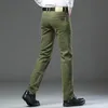 Män varumärke högkvalitativ jeans FI Casual Classic Style Slim Fit byxor Mannvarumärke Avancerade stretch raka byxor stor storlek D1M7#