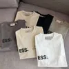 Футболка Ess, дизайнерская женская футболка оригинального качества, весна/лето, новый модный бренд High Street, футболка с короткими рукавами и надписью с двойной линией, топ для мужчин, женщин