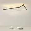 Plafondlampen Moderne LED minimalistische geometrische lijnen Esthetische decoratieve lampen Slaapkamer Woonkamer Studie Verlichtingsarmaturen
