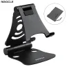 Stands Magcle Universal Folding Metal Holder Apple iPad Xiaomi Samsung携帯電話のタブレットフレキシブルデスクトップスタンドのSuporte Sturter