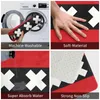 Bath Mats Amsterdam Flag Mat Red Velvet Soft Toalett för dusch Heminredning Non Slip Floor Custom Diy Badrumsmatta