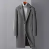 2022 new arrival lg style winter jacket fi High Quality Woolen Coat Men's Wool trench coat Men Dr Jacket Size M-4XL H0H6#