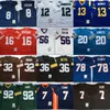 Vintage Futebol Michael Vick Jerseys Joe Montana Barry Sanders Bruce Smith Jerome Bettis Lawrence Taylor Reggie Branco Jim Brown Bart Starr Larry Csonka Retro