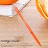 Torby do przechowywania 6PCS Łatwy pomarańczowy Peeler w jasnym kolorze narzędzia kuchennym