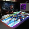 Pads LED Licht Mousepad RGB Mobile Suit Gundam Tastatur Abdeckung Deskmat Bunte Leuchtende Mauspad Multisize Computer Gamer CS Dota