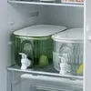 Garrafas de água 4l balde de suco de frutas com torneira transparente geladeira jarro frio grande capacidade à prova de vazamento drinkware para festa em casa