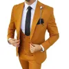 Terno de casamento masculino de alta qualidade Fi Busin Profial ternos pico lapela blazer melhor homem noivo smoking casamento 3 peça conjunto A2V8 #