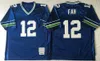 Football Retro 96 Cortez Kennedy Jerseys 12 12th Fan 80 Steve Largent 37 Shaun Alexander 75th Anniversary Uniform Stitched Blue White For Sport Fans Men Vintage